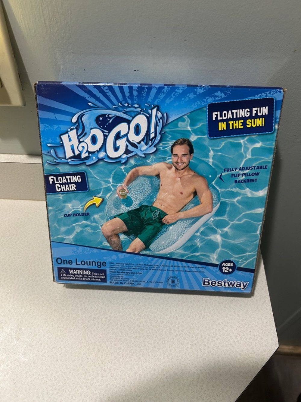 H2O Go! Floating Lounge Chair - Blue